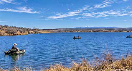 Becker Lake near Springerville Arizona, a popular White Mountains fishing and wildlife area