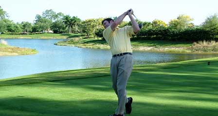 Golf course in the Greater Phoenix Arizona desert landscape