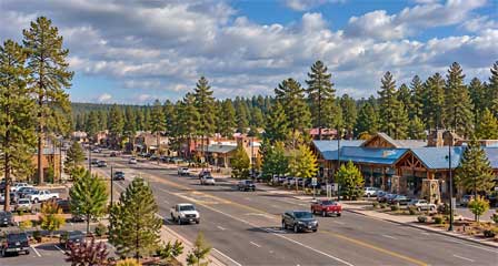 Pinetop-Lakeside Arizona mountain vacation area in the forested White Mountains
