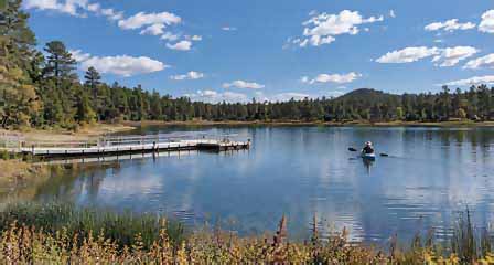 Woodland Lake recreation area near Pinetop-Lakeside Arizona in the White Mountains