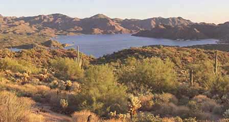 Imagen del lago Bartlett en Arizona