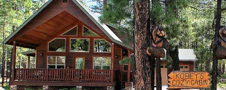 Kobey's Cozy Cabin vacation rental in Pinetop Arizona