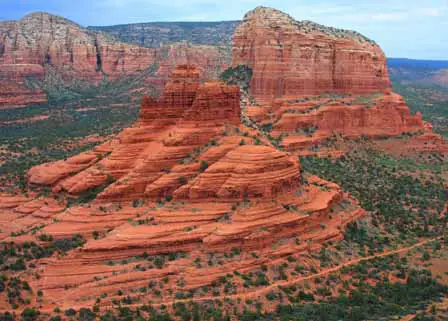 Photo Of Bell Rock and Courthouse Butte