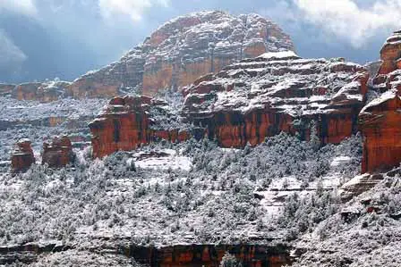 Photo Of Red Rock Winter