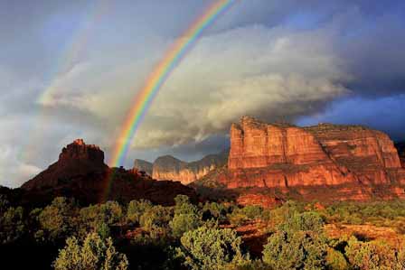 Rainbow over Bell Rock