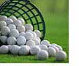 Golf Balls at a Golf Course