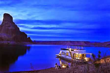 Night Houseboating On Lake Powell