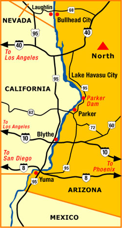 Map Of Yuma Az Yuma Arizona Map | Colorado River Cities Map