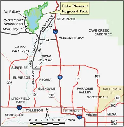 map of lake pleasant Lake Pleasant Phoenix Arizona Boating Camping Fishing Maps map of lake pleasant