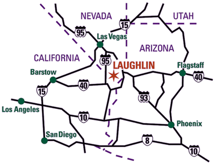 Driving Directions To Laughlin Laughlin Nevada | Casinos, Boating, Outdoor Adventure, Vacation