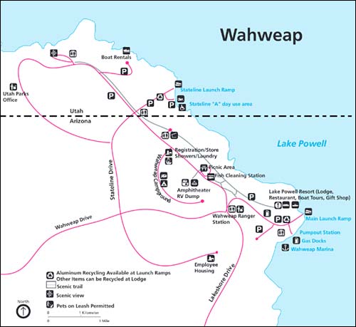 Map Layout of Wahweap Marina