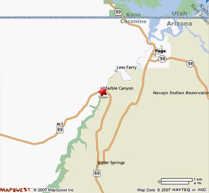 Marble Canyon Map