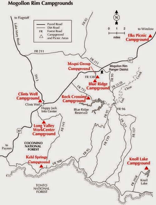 Knoll Lake Campground Map