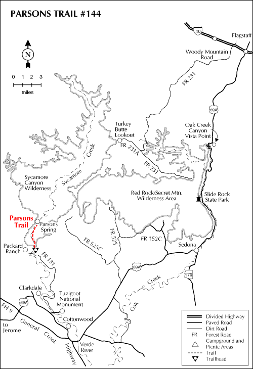 Parsons Trail Map