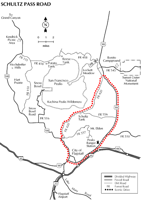 Schultz Pass Map
