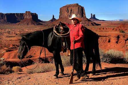 Navajo Cowboy at John Ford Point