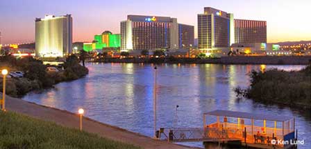 Photo of Laughlin, Nevada across from Bullhead City. Arizona