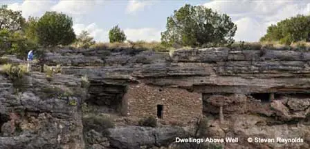 Photo of Cliff Dwellings Above the Well