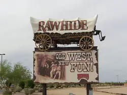Entrance to Rawhide Wild West Town